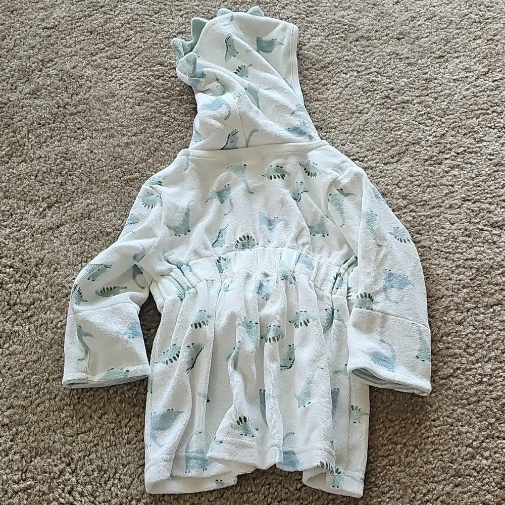 Carter's Green Dino Bath Robe 0 9 Months